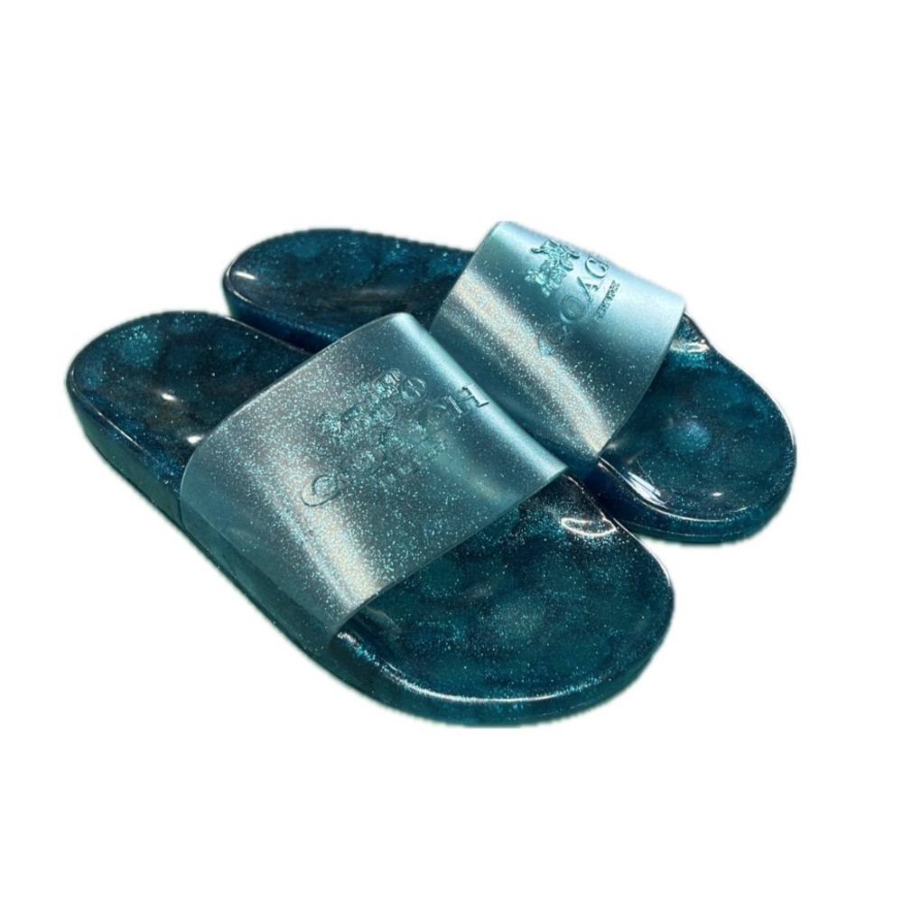 COACH ULYSSA SLIDES. VINTAGE 90’s / 00’s GLITTER AESTHETIC.